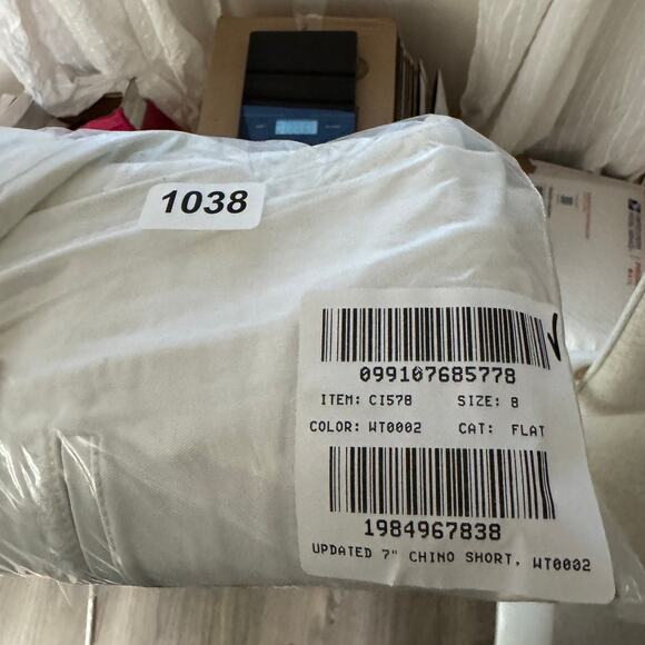 J.Crew 7" Heritage Classic Chino Short Sz 8 White Highrise Slant Pockets Stretch - Picture 6 of 6